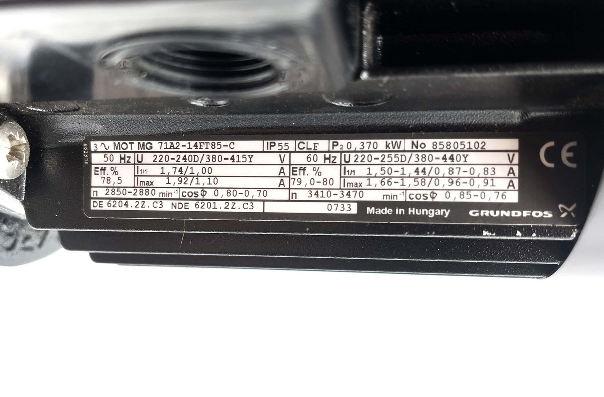 Grundfos CRN3-3 A-FGJ-G-E-HQQE  Druckerhöhungspumpe 400V  0,370 kW  P8/357