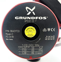 Grundfos UPS 32-30F Umwälzpumpe 1x230V Heizungspumpe 220mm P12/530