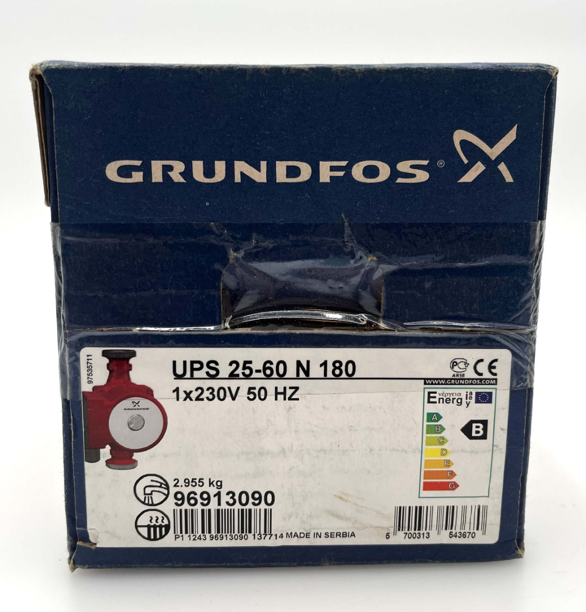Grundfos UPS 25-60 N 180 Zirkulationspumpe 1x230V Heizungspumpe Brauchwasserpumpe  P15/3