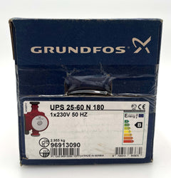 Grundfos UPS 25-60 N 180 Zirkulationspumpe 1x230V Heizungspumpe Brauchwasserpumpe  P15/3