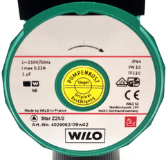 Wilo Star Z25/2 1x230V Zirkulationspumpe P15/290