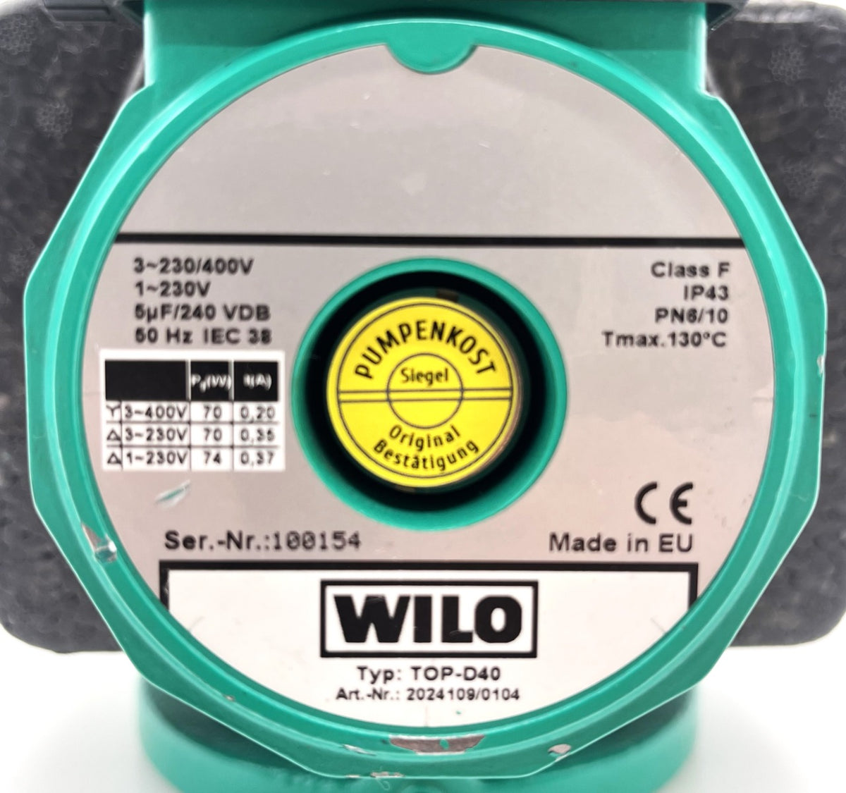 Wilo Top-D 40 Umwälzpumpe 3x400V Heizungspumpe 220mm P11/060