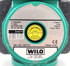 Wilo Top-D 40 Umwälzpumpe 3x400V Heizungspumpe 220mm P11/060