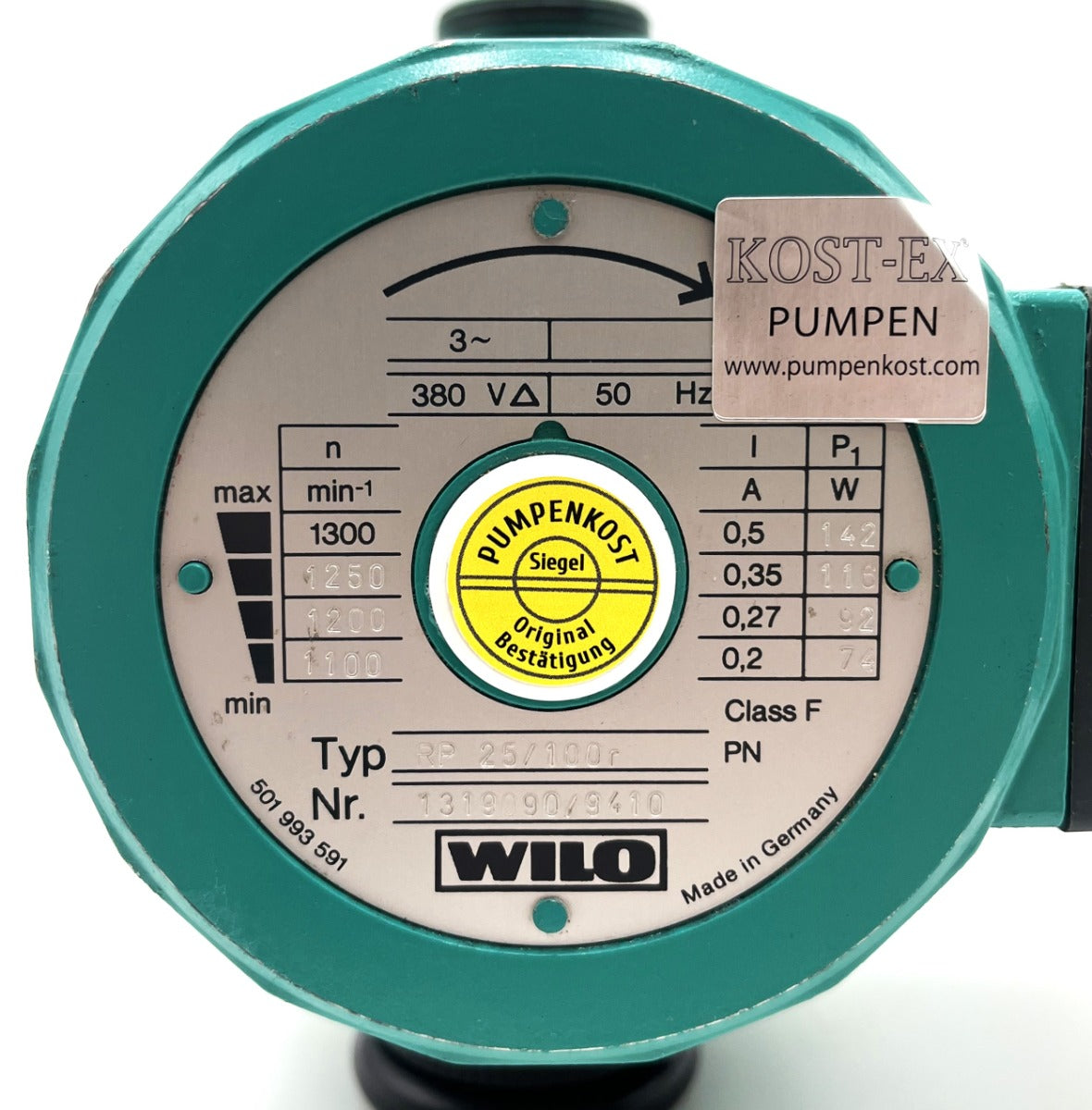 Wilo RP 25/100 r Umwälz- Heizungspumpe 3x380V  P13/953