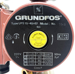 Ölkühler mit Pumpe Grundfos UPS 15-45x17 Fluid Team GmbH Typ 2312F8166 P12/733