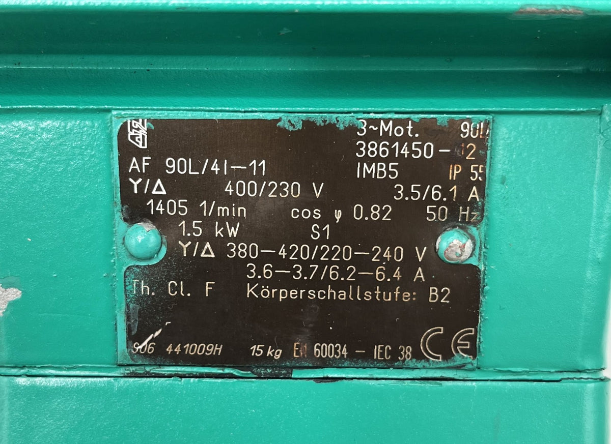 Wilo ATS 125/160-1,5/4 Pumpenmotor AF90L/4I11 Trockenläuferpumpe  P12/288