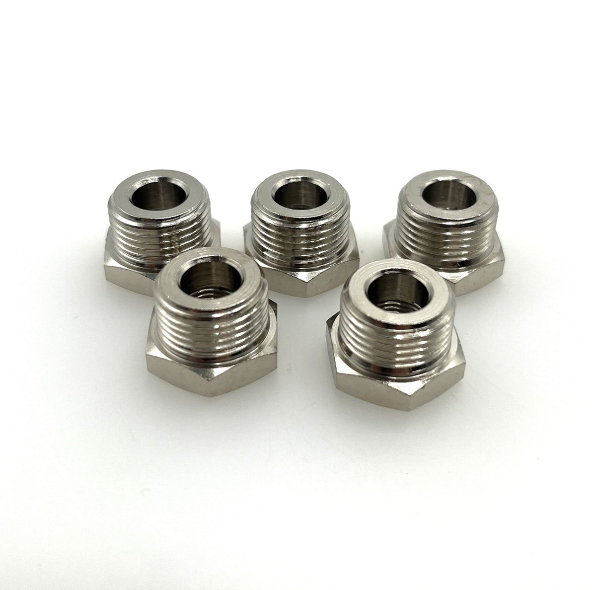 5x Messing Reduziernippel R 3/8