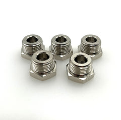 5x Messing Reduziernippel R 3/8" AG auf Rp 1/8" IG Gewindefitting Gewinde-Reduzierstück 60 bar K17/502