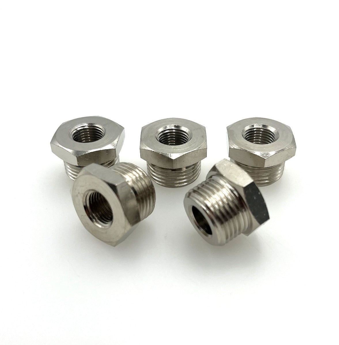 5x Messing Reduziernippel R 3/8