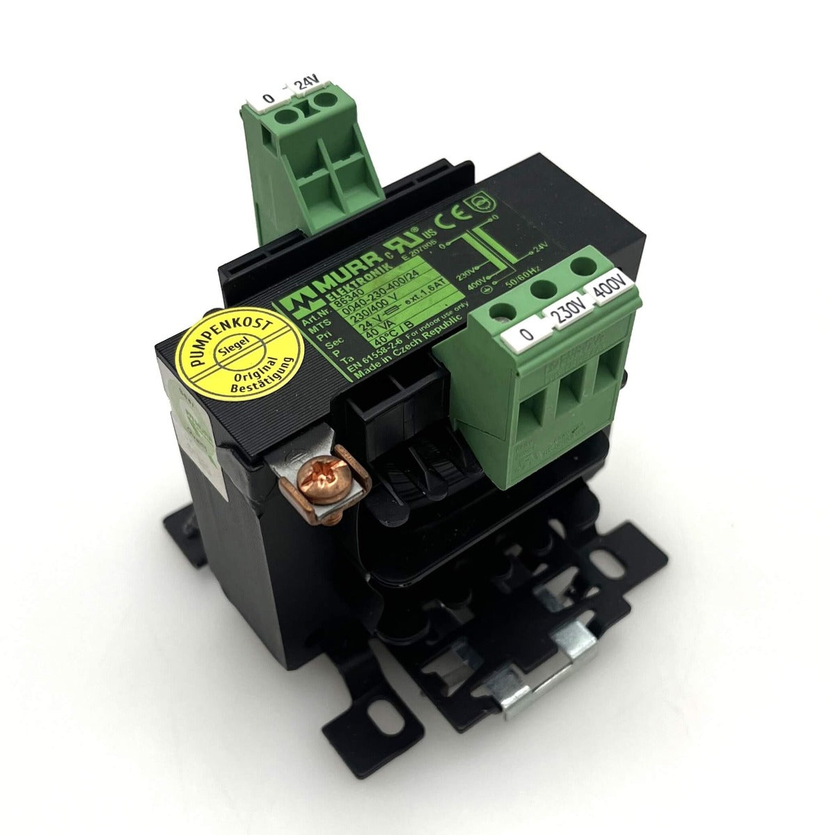 Murr Elektronik Trafo pri 230 V 400 V sec 24 V 40 VA Transformator T9/501