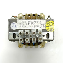 Trafo ETK  2602/55VA pri 220V sec 24V 2,29A   T9/105