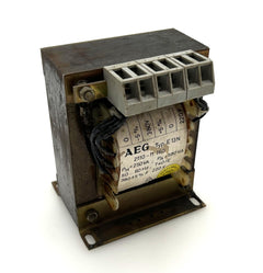 AEG Trafo Typ E 13 N  2110-11 160  pri. 380 V sec. 220V Transformator T9/1050