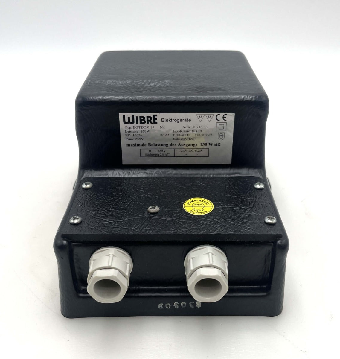 WIBRE EGTDC 0,15 Transformator 235V auf 24V DC 6,2A 150VA Trafo T9/286
