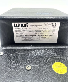 Wibre EGTDC 0,15Transformator 235 V auf 24 V DC 150 W 6,2 A T9/312