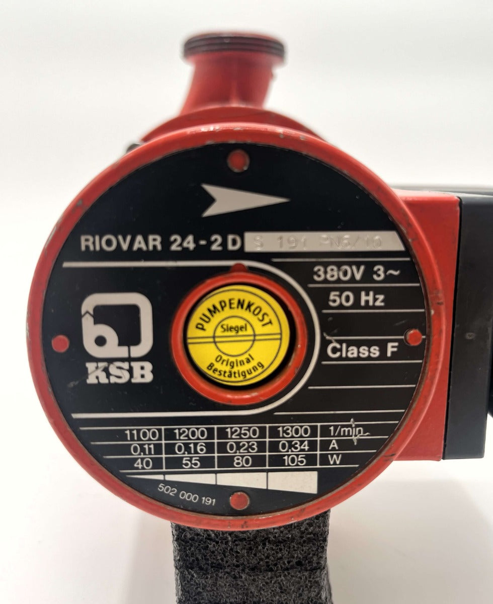 KSB Riovar 24-2 D Heizungspumpe 3x400V 180mm 1 1/2 Zoll P9/254