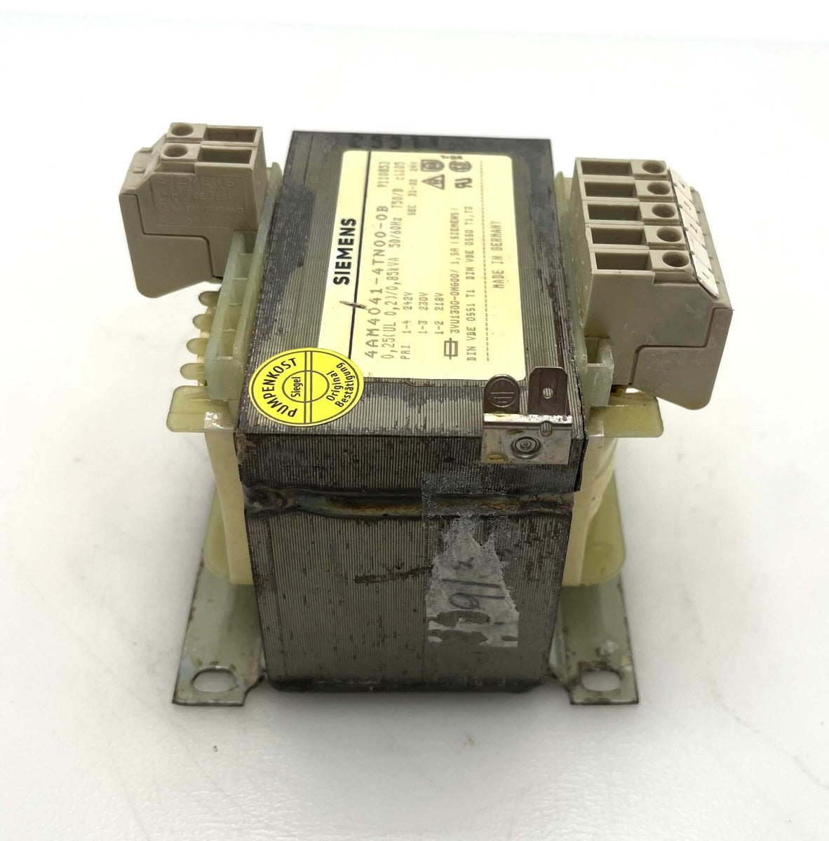 Siemens Transformator 4AM4041-4TNOO-OB – 230V auf 24V 250/850VA Steuertrafo T9/322