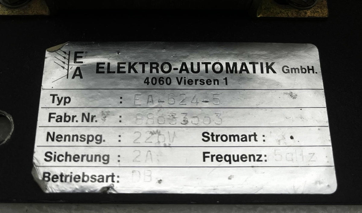 Elektro Automatik EA-624-5 Netzgerät 24V DC 2A Stromversorgung 230V  T9/335