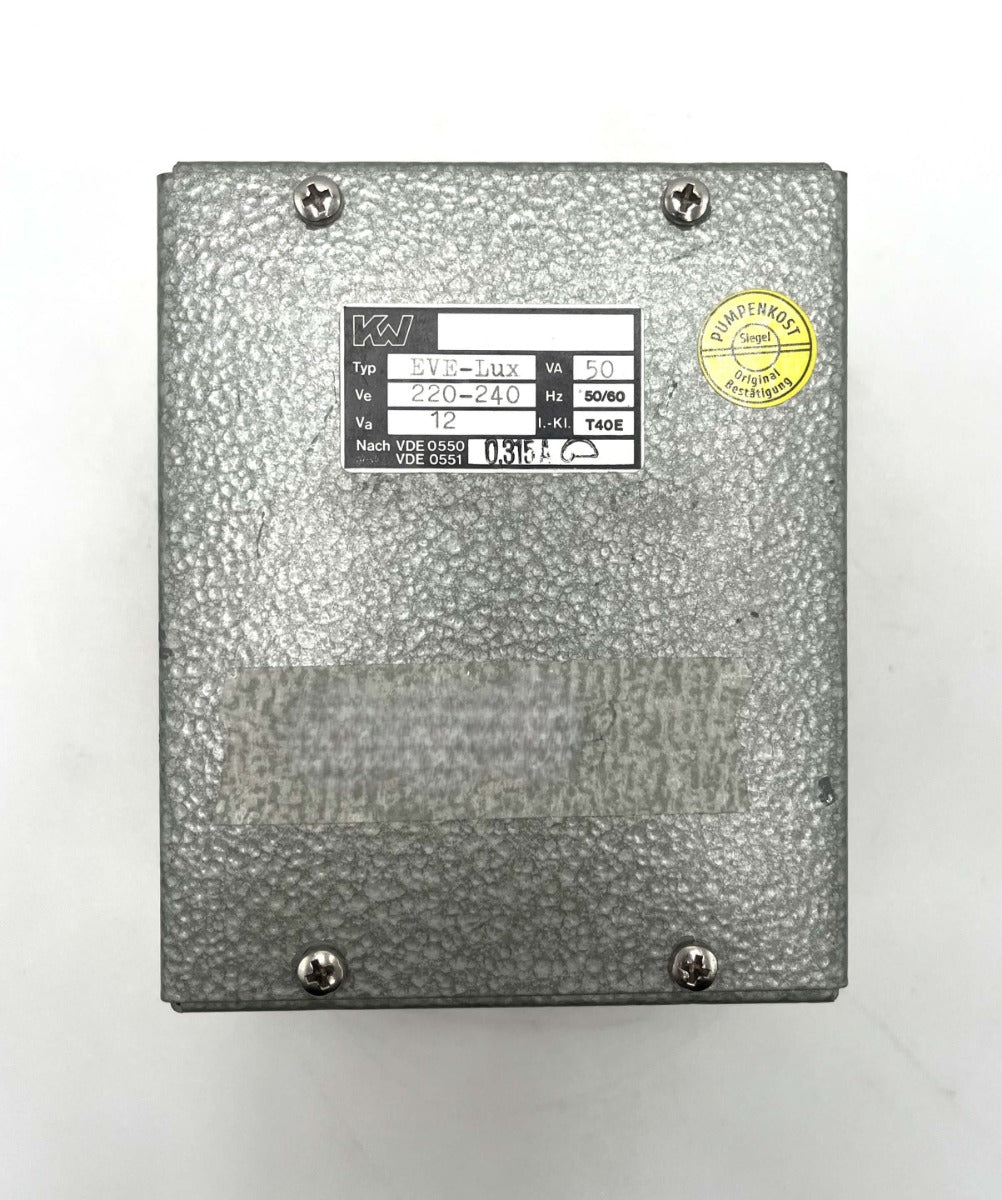 KW EWE-LUX Transformator Trafo pri 220V 240V sec 12V 50VA   T9/338