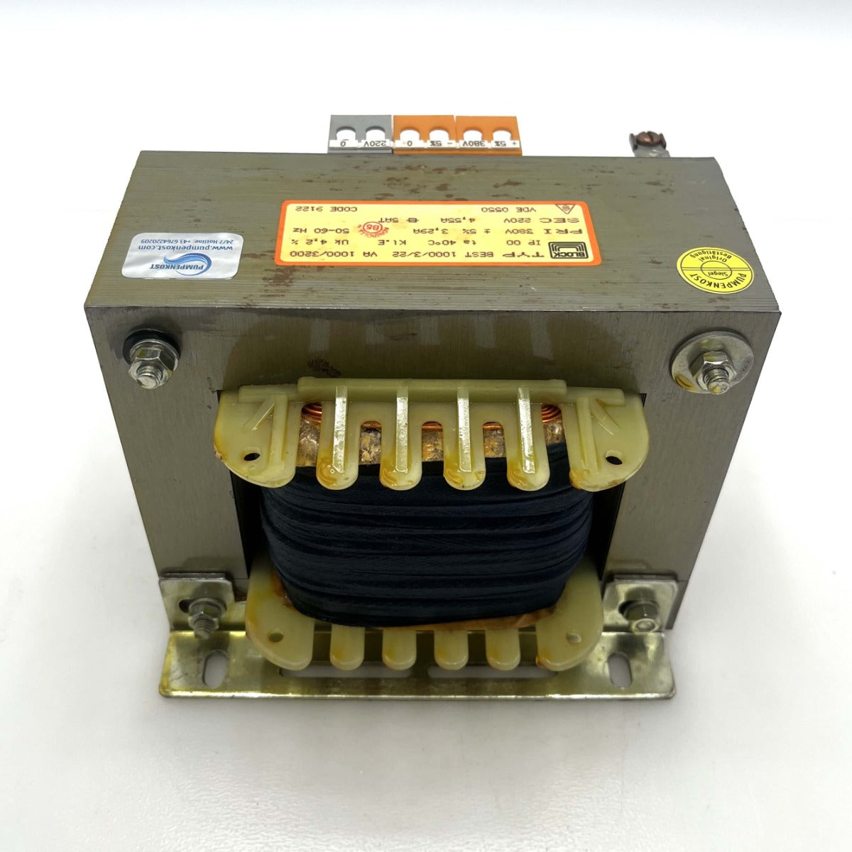 Block BEST 1000/3/22 Transformator 380V auf 220V 1000VA Steuertrafo T9/340