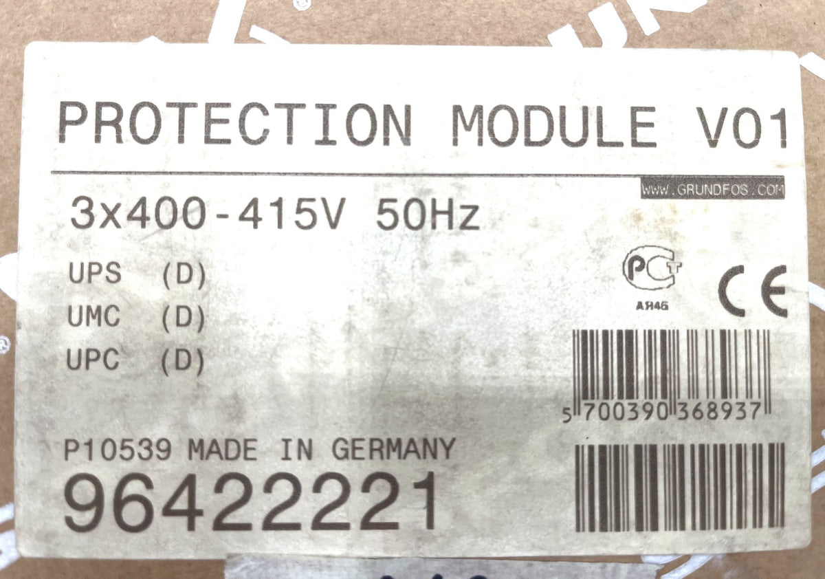Grundfos Protection Module V01 96422221 UPS UMC UPC 3x400V  S12/221