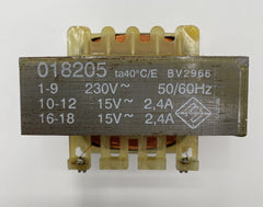 Transformator Trafo 018205 Pri. 230V Sek. 2x15V T9/354