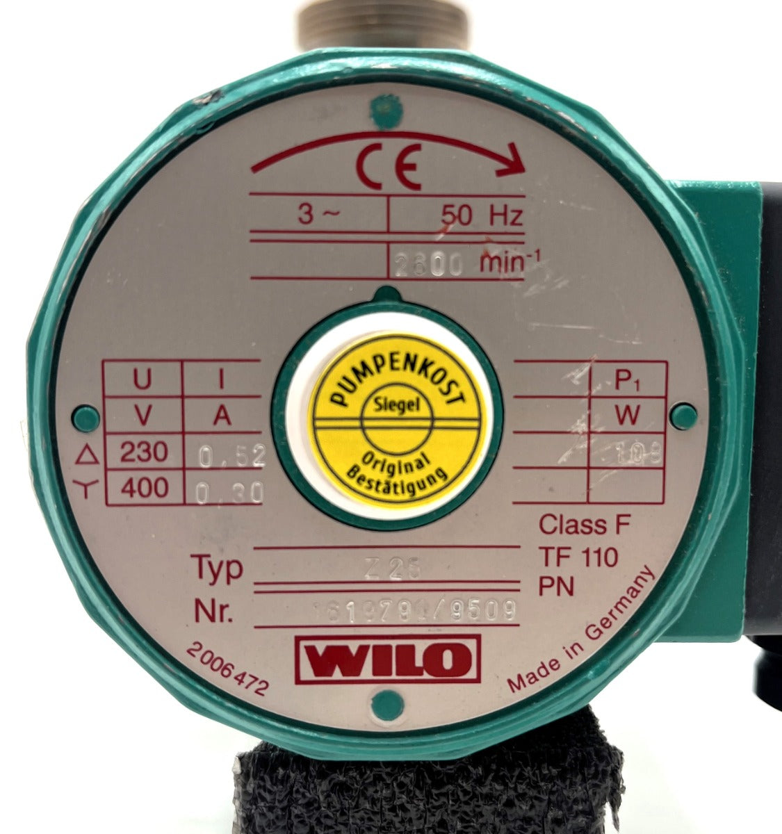 Wilo Z 25 3x400 V Brauchwasserpumpe   P14/771