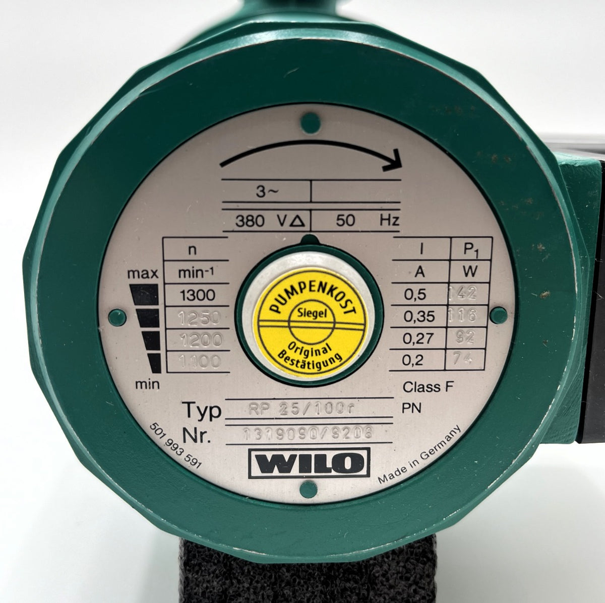 Wilo RP 25/100 r Heizungspumpe 3x400V 180mm Umwälzpumpe P13/240