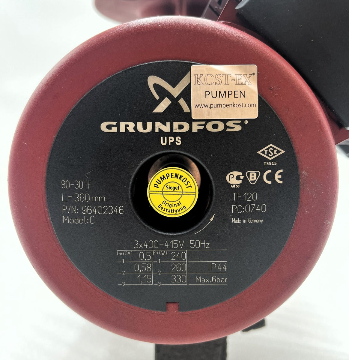 Grundfos UPS 80 - 30 F Heizungspumpe 3x400V Umwälzpumpe 360mm P13/1257