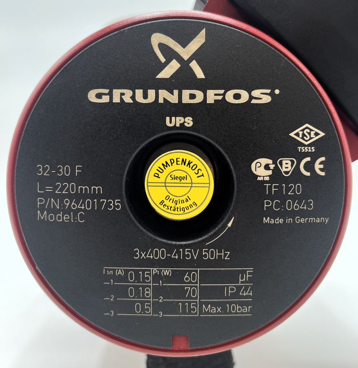 Grundfos UPS 32 - 30 / F Heizungspumpe 3x400 V Umwälzpumpe 220mm P15/558