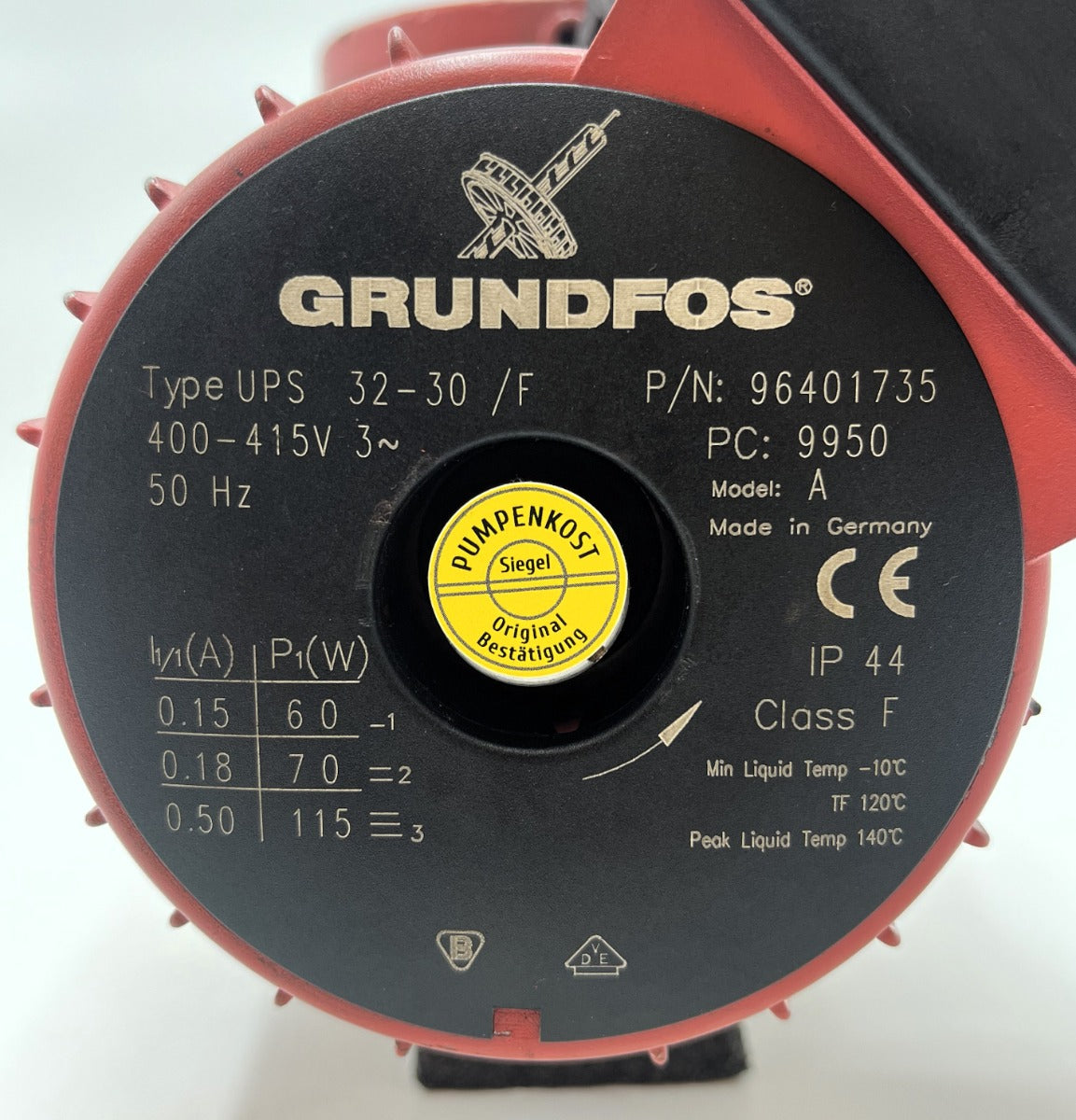 Grundfos UPS 32 - 30 F Heizungspumpe 3x400V Umwälzpumpe 220mm P15/559