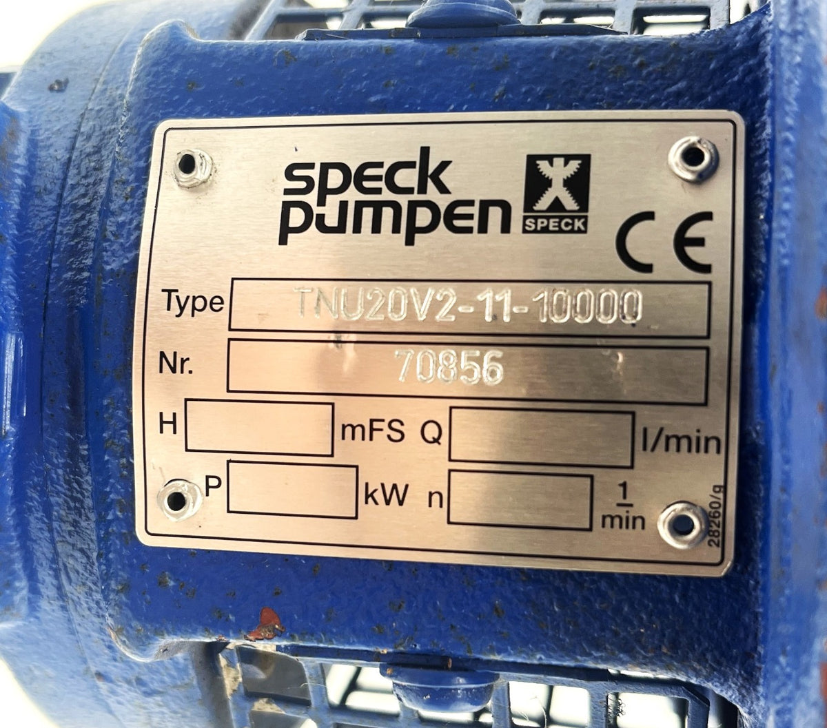 Speck TNU 20 V2-11-10000 Druckerhöhungspumpe 3x400V  P19/18