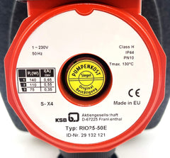 KSB Rio 25-50 E Heizungspumpe 1x230V Umwälzpumpe 180mm P14/792