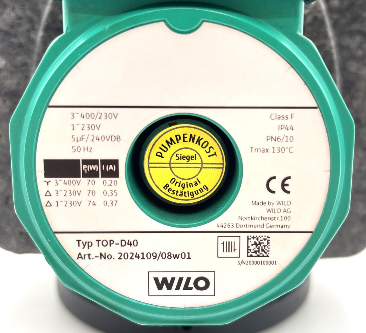 Wilo TOP-D 40 Umwälzpumpe 220mm Heizungspumpe 3x400V P13/968