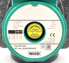 Wilo TOP-D 40 Umwälzpumpe 220mm Heizungspumpe 3x400V P13/968