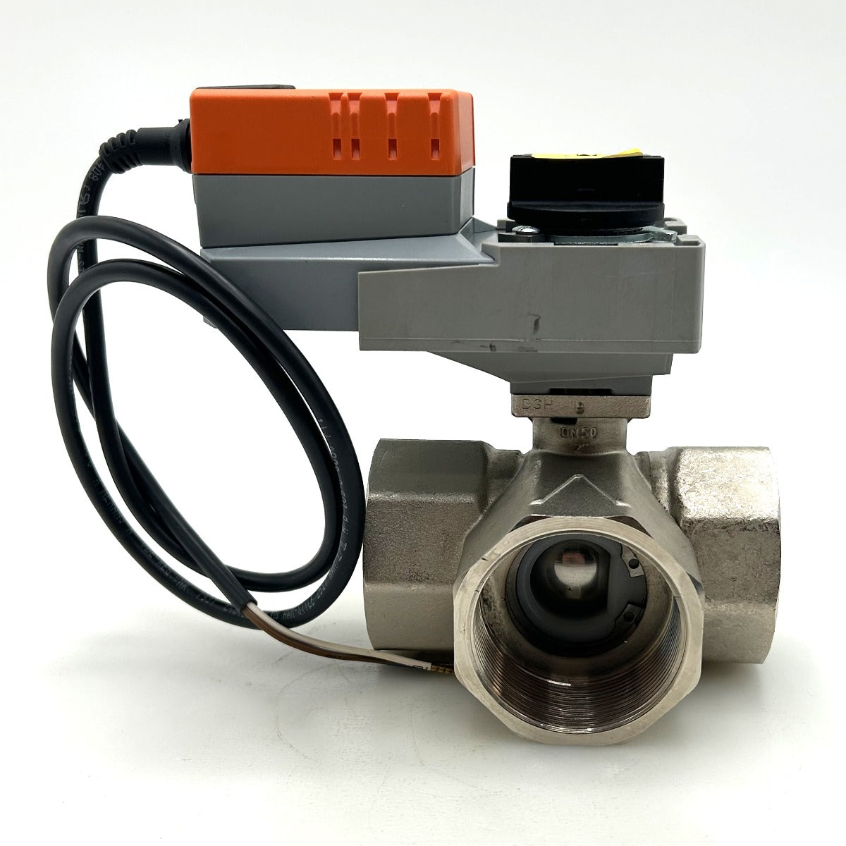 Belimo R350 3-Wege-Kugelhahn mit Innengewinde & SR230A Drehantrieb, 20 Nm, AC 100–240 V K18/433