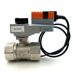 Belimo R350 3-Wege-Kugelhahn mit Innengewinde & SR230A Drehantrieb, 20 Nm, AC 100–240 V K18/433