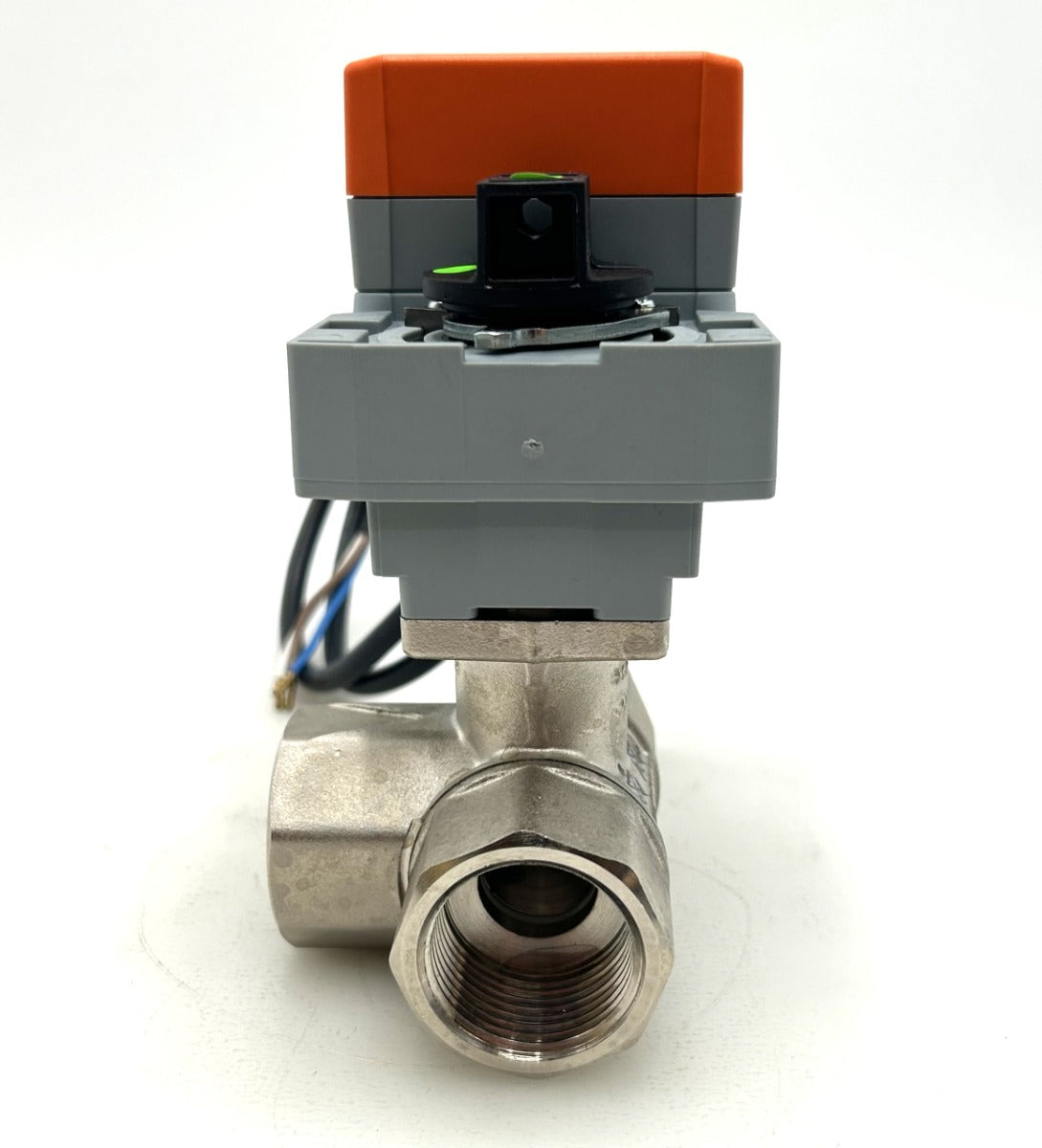 Belimo R325BL 3-Wege-Kugelhahn mit Innengewinde & LR230A Drehantrieb, 5 Nm, AC 100–240 V, Auf-Zu K18/443