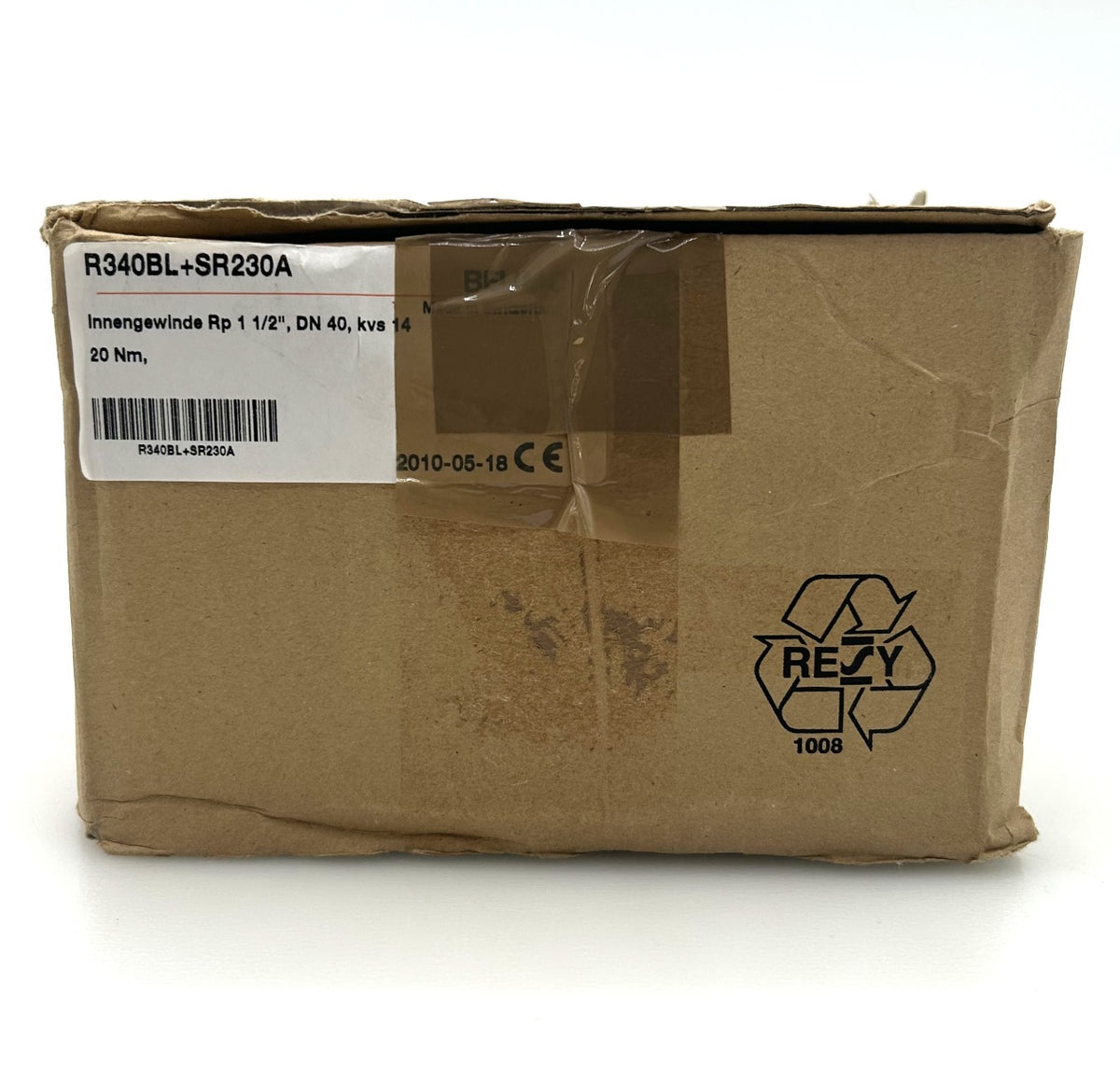 Belimo R340BL 3-Wege-Kugelhahn mit Innengewinde & SR230A Drehantrieb, 20 Nm, AC 100–240 V  K18/442