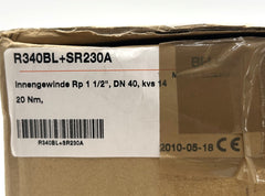 Belimo R340BL 3-Wege-Kugelhahn mit Innengewinde & SR230A Drehantrieb, 20 Nm, AC 100–240 V  K18/442