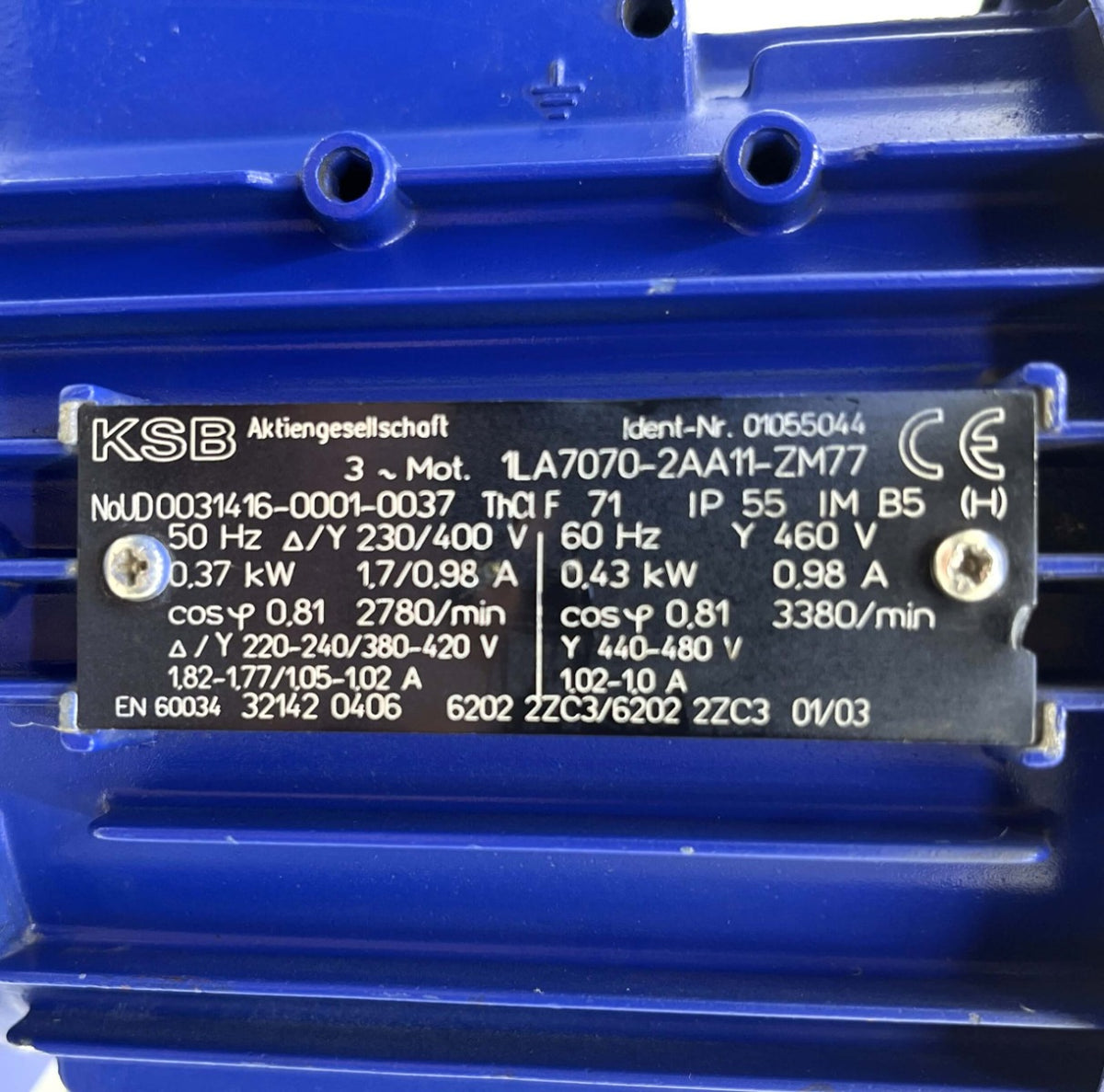 KSB Movichrom N G3/22 R Druckerhöhungspumpe 3x400V 250mm P16/513