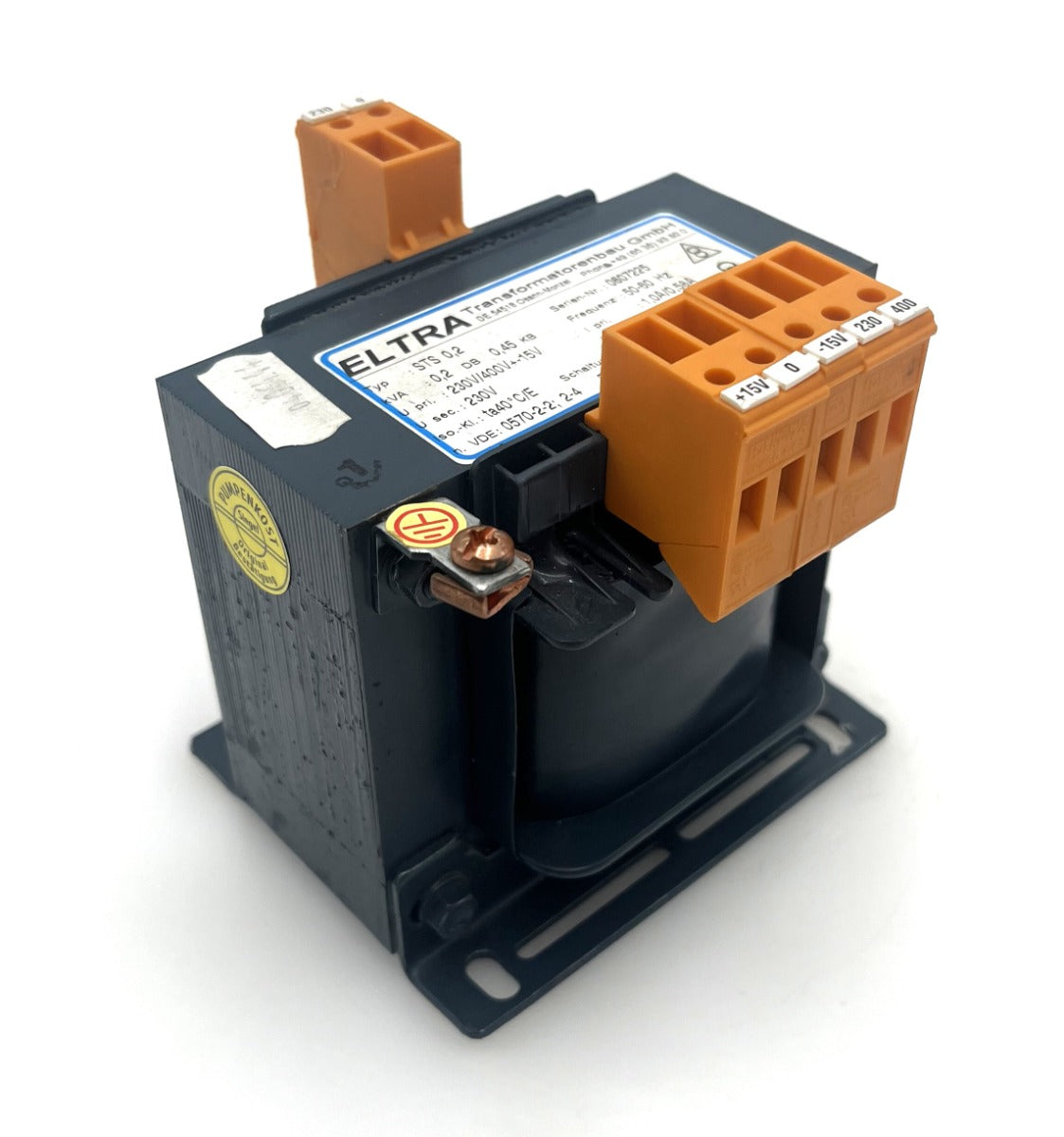Trafo Eltra STS 0,2 pri. 230 / 400 V +- 15V sek. 230 V 0,2 kVA T16/52