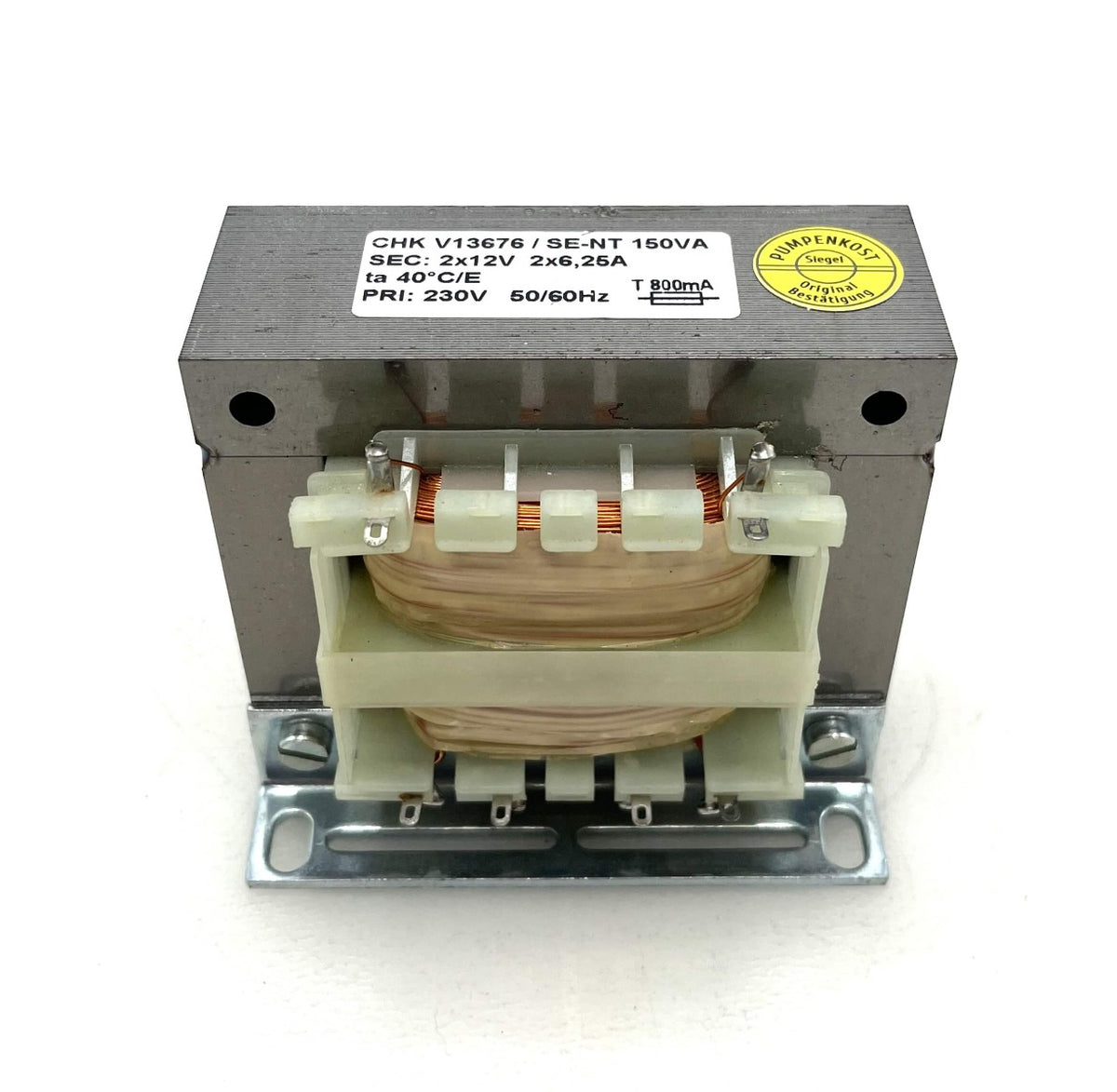 CHK V13676/SE-NT Transformator 230V auf 2x12V 150VA 2x6,25A T9/352