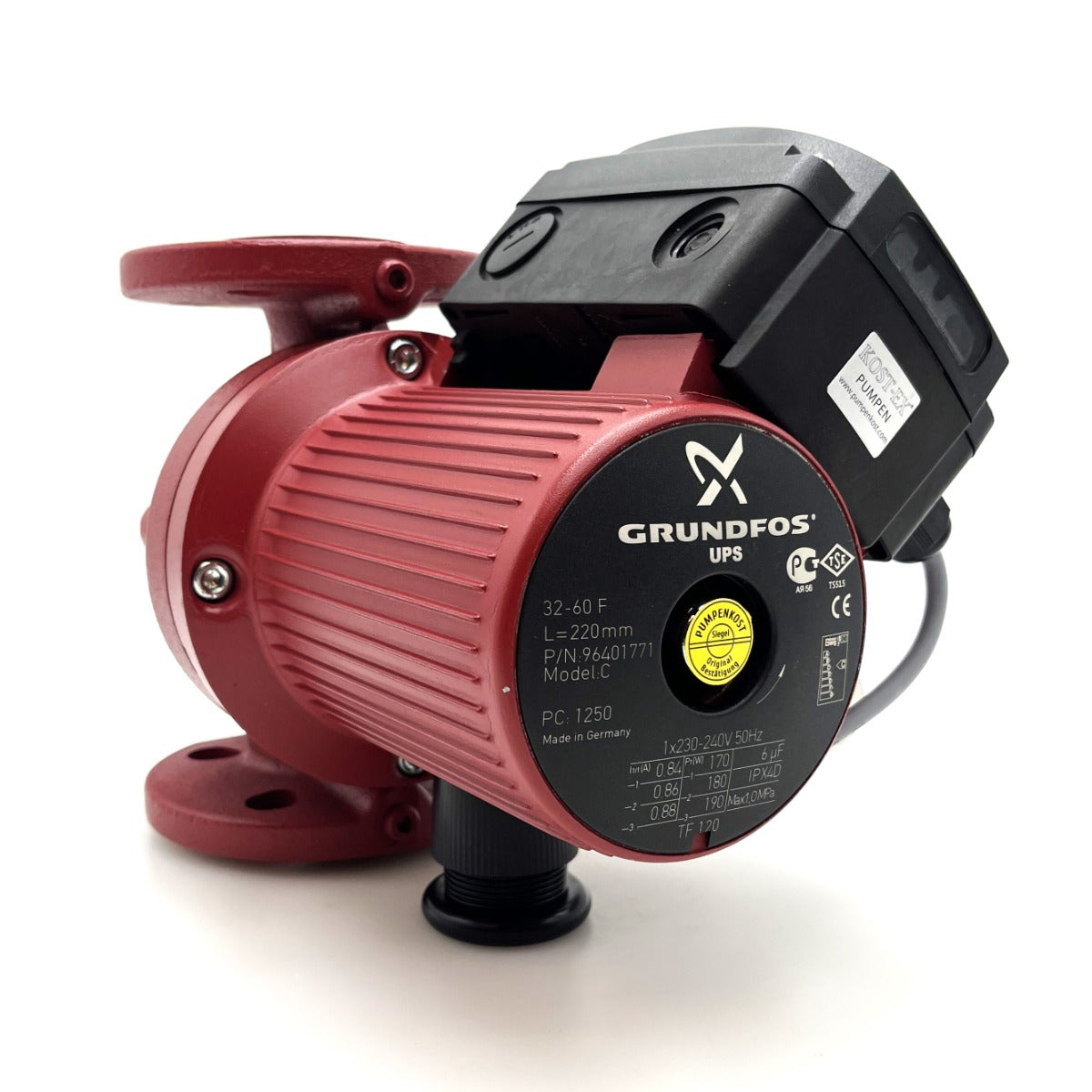 Grundfos UPS 32-60 F Heizungspumpe 1x230V Umwälzpumpe 220mm P15/78