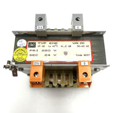 Block Typ EME Transformator Trafo 220 V - 24 V 250 VA   T9/100