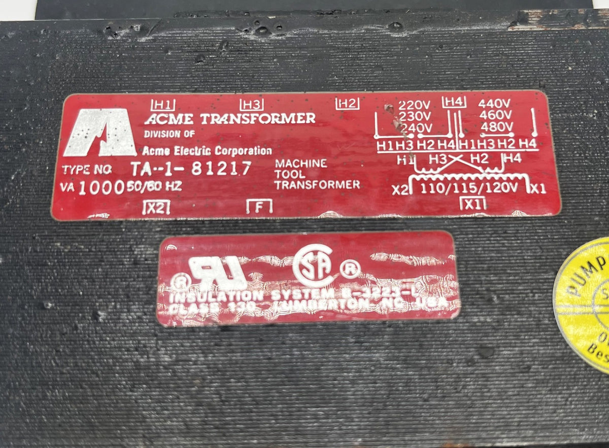 ACME Transformator  TA-1-81217  Trafo  pri.220-400V  sek.100/115/120V  1 kVA  T9/1000