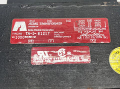 ACME Transformator  TA-1-81217  Trafo  pri.220-400V  sek.100/115/120V  1 kVA  T9/1000