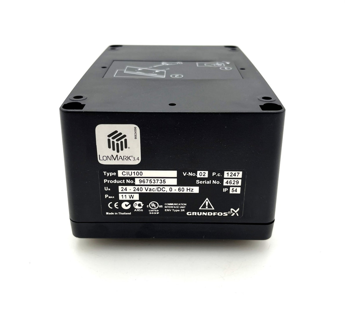 Grundfos Datenmodul  CIU 100  Nr. 96753735 - V02   Serial No. 4629 S14/46