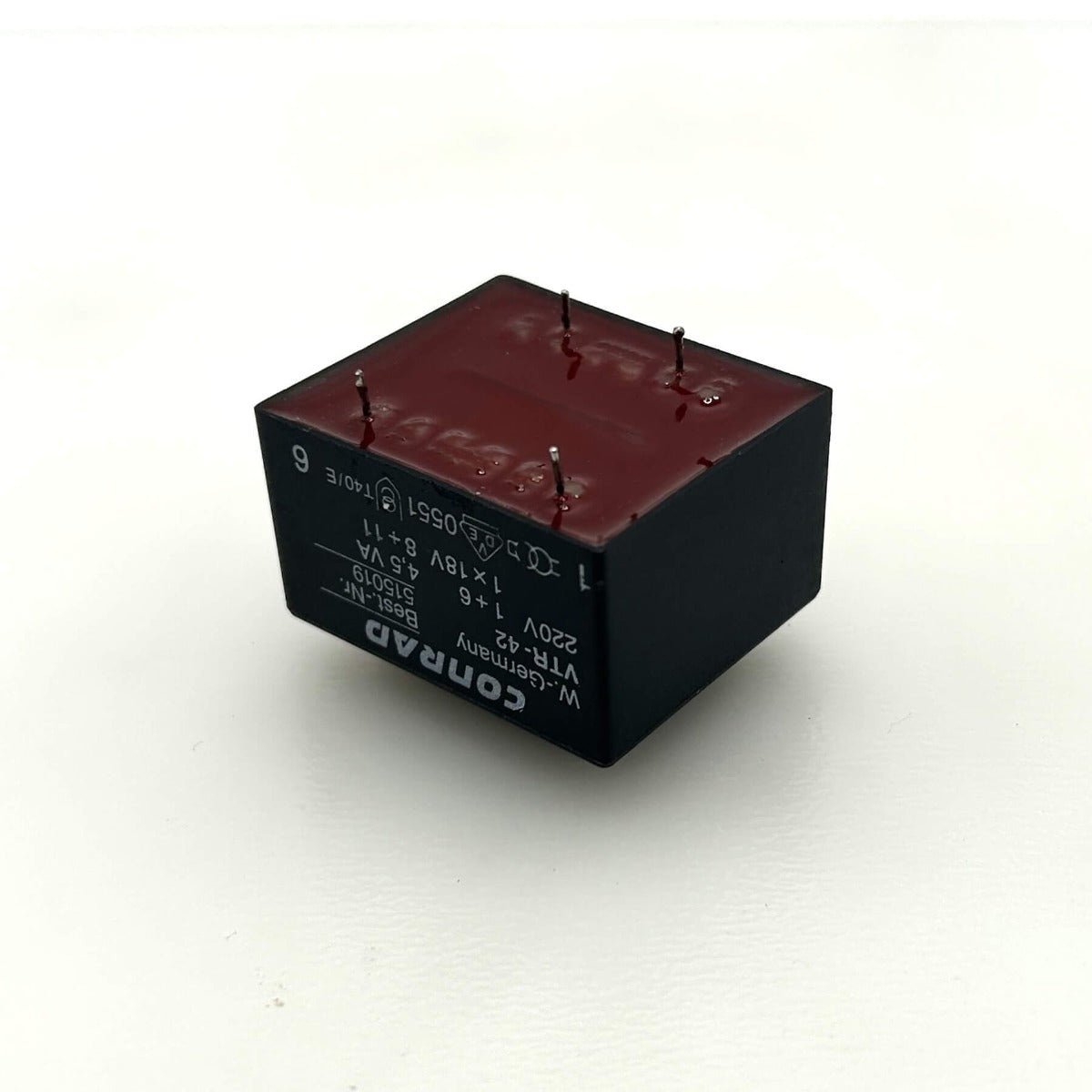 Conrad Trafo VTR-42 515019  pri 220 V sek 1x18 V 4,5 VA  T9/593