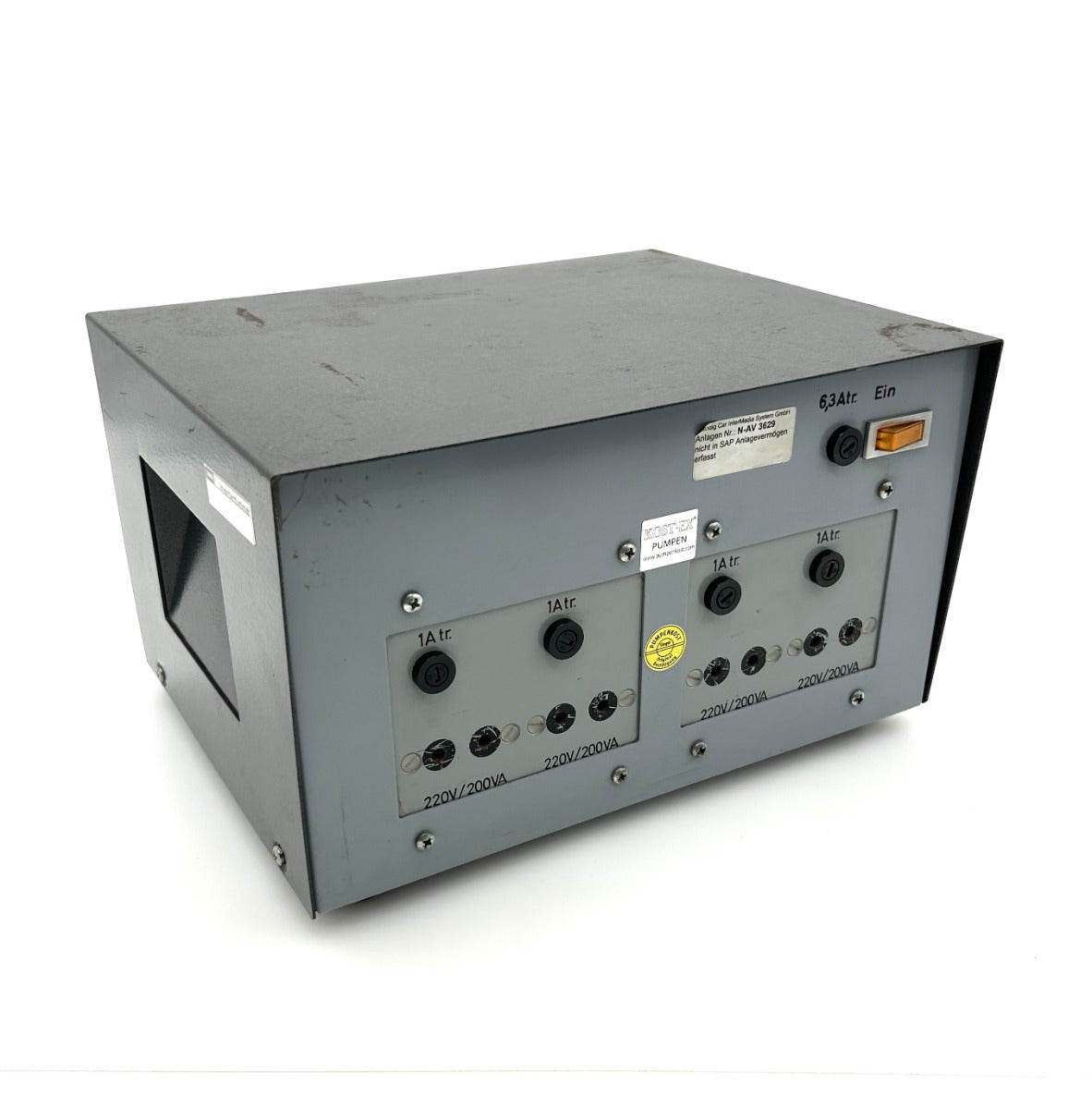 Schliemann Trafo Typ EBS 14/015 pri. 220 V 4-fach Trenntrafo N-AV 3629 T9/1058