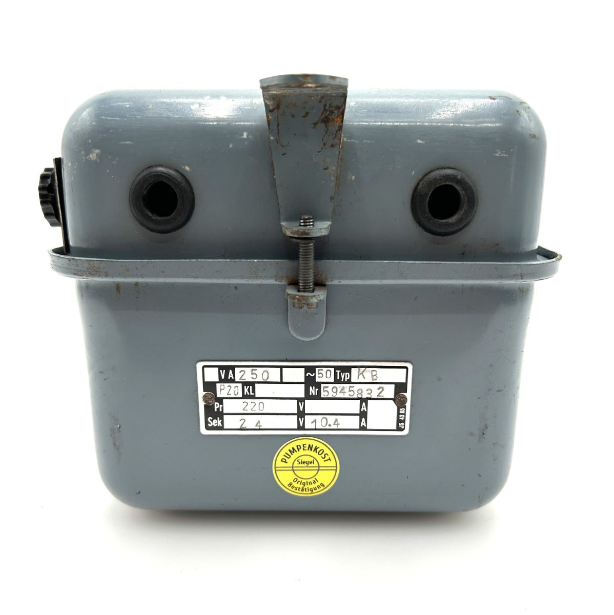 Trenntrafo Typ  KB  5945832  pri. 220V   sec. 24V  10,4A  Trafo  T9/1062